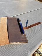 img 1 attached to A6 Refillable Leather Journal: Vintage Handmade Writing Notebook For Men & Women - Brown review by Tyler Spencer