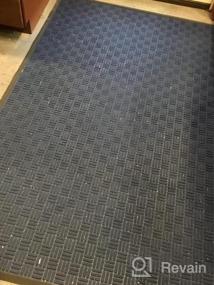 img 5 attached to Brown Outdoor Door Mat 24"X36": Non Slip, Waterproof, Low Profile Entryway Rug W/Rubber Backing
