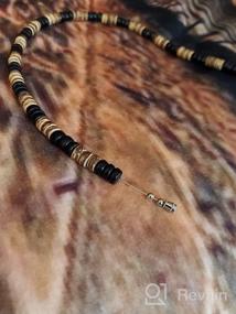 img 7 attached to 🌴 Authentic Native Treasure Wood Coco Bead Surfer Necklace with Sturdy Twist Lock Clasp - 14-22 inch Length