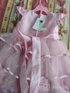 img 1 attached to Embroidered Bowknot Birthday Dresses for Girls - MYRISAM Girls' Clothing review by Donna Marshall