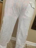 img 1 attached to Stay Stylish And Comfy This Summer With PASLTER Men'S Loose Fit Linen Cargo Pants With Pockets review by Solomon Inks