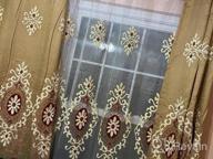 img 1 attached to Transform Your Home With VOGOL'S Elegant Customized Jacquard Sheer Window Curtains - Perfect For Bedroom And Living Room Decor (54 X 84, Top Grommets, 2 Panels) review by Jason Vigen