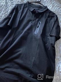 img 7 attached to KUYIGO Mens Polos Short Sleeve Classic Shirts Pique Jersey Golf Shirt