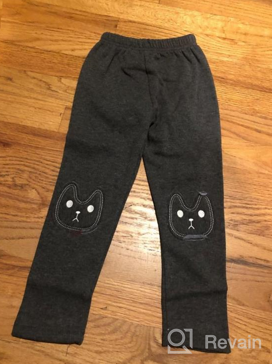 img 1 attached to BOGIWELL Kid Girl Fall Winter Cute Warm Thick Rabbit Printed Fleece Legging Pant - Cozy and Stylish Essentials for the Season review by Raquel Jackson