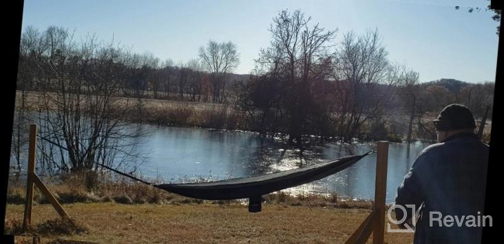 img 1 attached to Ultra-Light Camping Hammock By AnorTrek With Tree Straps - Portable Parachute Nylon Hammock For Solo Or Double Use, Ideal For Hiking, Backpacking, And Travel review by Henry Hunter