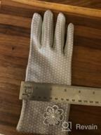 img 1 attached to 🧤 Lovful Women's Sunscreen Gloves: Lightweight Cotton Touch Screen Driving Gloves with UV Sun Protection review by Chris Wagner
