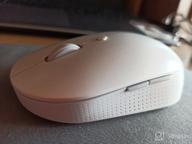 img 2 attached to Wireless compact mouse Xiaomi Mi Dual Mode Wireless Mouse Silent Edition, white review by Ha Joon ᠌