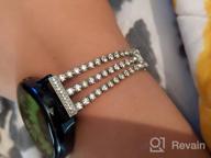 картинка 1 прикреплена к отзыву Bling Diamond Links Samsung Galaxy Watch 4/5/Active2 Band - Compatible With 40Mm, 44Mm & 45Mm Watches - Women'S Sliver Bracelet от Josh Schweitzer