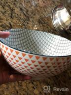 img 1 attached to Torre & Tagus 910550X Gerbera Diamond Kiri Porcelain 8-Inch Large Bowl review by Anthony Rael