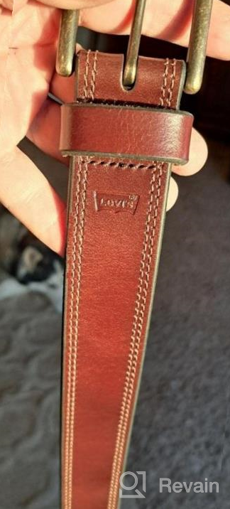 img 1 attached to Levis 👖 Brown Leather Prong Buckle review by Douglas Coronado