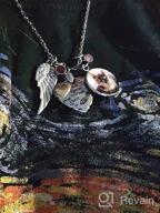 картинка 1 прикреплена к отзыву Heart-Shaped Cremation Necklace With Birthstones - Memorial Jewelry For Ashes With Inscription: 'Your Wings Were Ready, But My Heart Was Not' от Loud Forrest