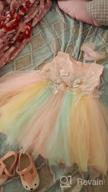 img 1 attached to Weileenice Baby Girls Costume: Rainbow Tulle Princess Tutu Dress with 3D Embroidery and Beading - Perfect for Cosplay! review by Kevin Cheek