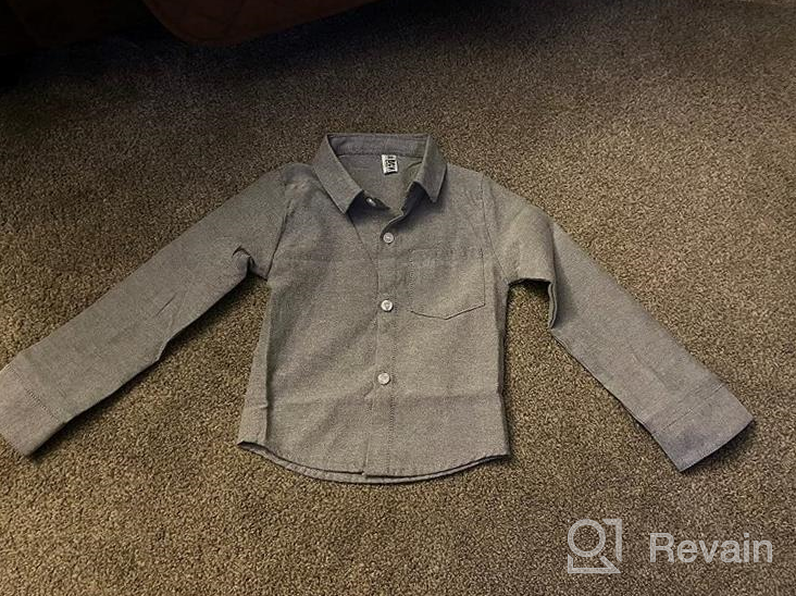 img 1 attached to 👔 Boys' Clothing: Oxford Shirt with Little Sleeve Buttons review by Chris Pettway