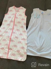 img 8 attached to Комплект из 2 спальных мешков TILLYOU - хлопковое одеяло для малышей 18-24 месяцев, дизайн медведя и одуванчика