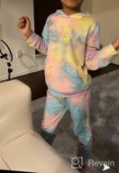 img 1 attached to Frogwill Tie Dye Joggers for Teen Girls, Loose Sweatpants with Pockets - Ages 5-12 review by Paul Walters