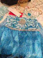 img 1 attached to ReliBeauty Kids Snow Queen Princess Costume, Blue review by Sonny Flores
