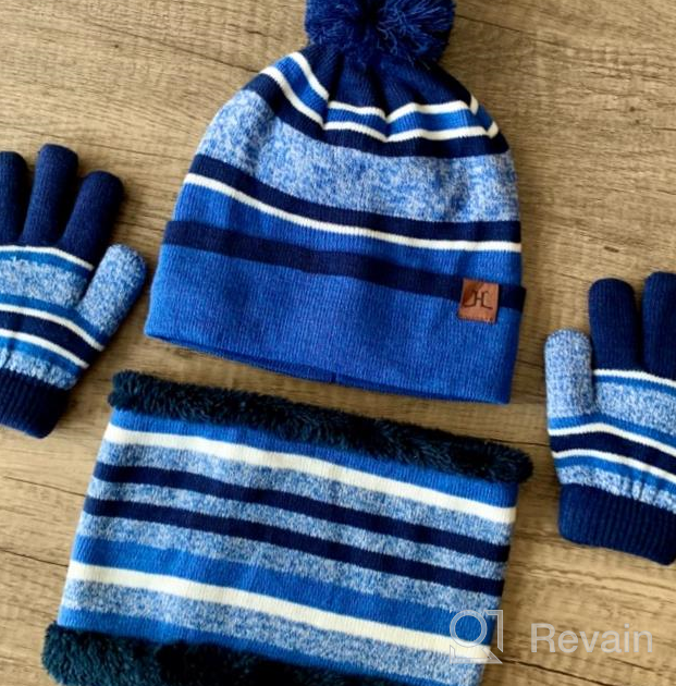 img 1 attached to 🧣 Winter Beanie Thermal Fleece Toddler Boys' Accessories: Warm Essentials for Cold Weather! review by Kevin Compton