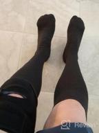 img 1 attached to Compression Socks For Travel: NuVein 15-20 MmHg Knee High Support Socks For Men And Women With Closed Toe - Charcoal, Small Size To Reduce Swelling review by Taylor Johnston