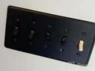 img 1 attached to Black Amerelle Devon Single Rocker Steel Wallplate - Perfect For Home Decor! review by Roger Sanders