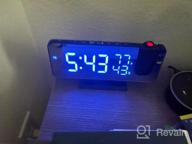 img 1 attached to OurLeeme Projection Alarm Clock, Mirror LED Digital Alarm Clock, 3 Levels Of Brightness,Hygrometer Thermometer review by Jon Conner