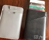 img 1 attached to ManChDa Genuine Leather Business Card Holder - Sleek & Stylish Men's Accessories review by Bishop Roshad