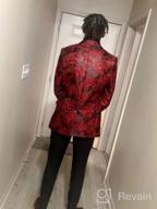 img 1 attached to Make A Statement At Your Next Event With COOFANDY'S Men'S Floral Tuxedo Jacket review by Alex Prince