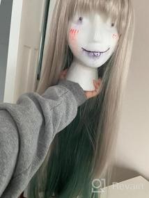 img 5 attached to Silver Grey And Green Yashiro Nene Cosplay Wig — Toilet-Bound Hanako-Kun Anime Hair For Women, Perfect For Halloween - By C-ZOFEK