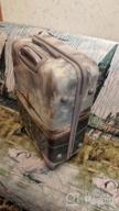 img 3 attached to TEVIN, M Metallic Suitcase: Sleek and Stylish Travel Companion review by Mega ᠌