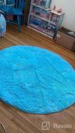 img 1 attached to PAGISOFE 4 X 4 Ft Light Pink Round Area Rug - Shaggy, Fluffy, And Comfy Rug Ideal For Girls Bedroom, Teepee, Baby Nursery Or Reading Room - Circular Rug For Kids With Furry Carpets And Soft Texture. review by Michelle Watson