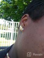 img 1 attached to Barzel 18K Gold Plated Enamel Bumble Bee Stud Earrings with Shimmering Finish review by Nathan Guzman