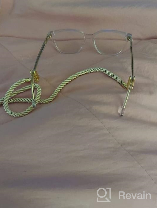 img 1 attached to Terylene Eyeglasses Strap Holders - Glasses Lanyard Around Neck - Eyeglass Chains For Women Men - Eye Glasses Accessory Chain - 3 Pcs Black review by Chris Beals