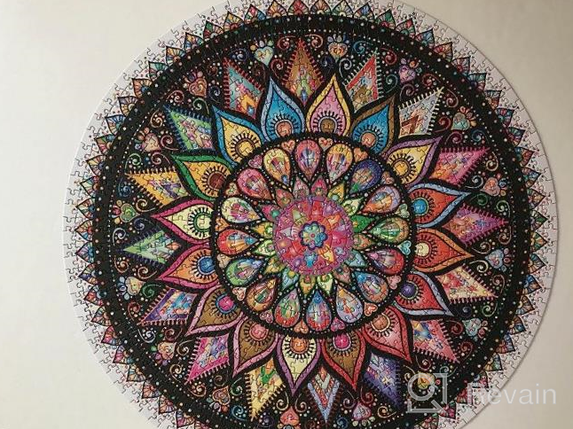 img 1 attached to Geometric Colorful Mandala Jigsaw Puzzle With 1000 Pieces And Vibrant Design By Bgraamiens review by Paul Dye