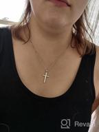 img 1 attached to 🧿 Sterling Silver Faith Necklace - Delicate Heart Jewelry for Women & Girls, 18 Inch Chain review by Eric Carr