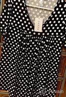 картинка 1 прикреплена к отзыву 2023 Струящаяся блузка-туника для женщин: повседневная рубашка с короткими рукавами и V-образным вырезом, свободная посадка, чтобы скрыть живот, идеально подходит для летних нарядов от Simo Whisperer
