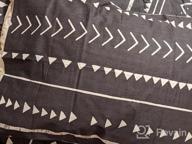img 1 attached to AMWAN Cotton Full Bedding Sets Grey Geometric Duvet Cover Queen Grid Plaid Comforter Cover Geometric Bedding Set For Boys Men 1 Duvet Cover With 2 Pillowcases Geometric Bedding Collection review by Patrick Brinson