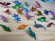 img 1 attached to 78-Piece Mini Dinosaur Toy Set For Kids - Ideal As Dino Birthday Party Favors Or Cupcake Toppers! review by Star Bell
