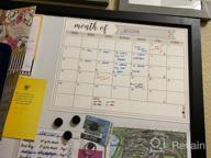 img 1 attached to PlanOvation Magnetic Dry Erase Refrigerator Calendar - Large Whiteboard Monthly Planner Magnet review by Viswanath Badasz