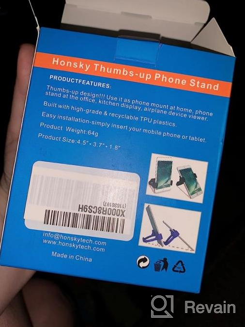 img 1 attached to Honsky Black Universal Thumb Mount For Smartphones & Tablets With Flexible Design For Effortless Usage review by Seann Barnes