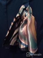 img 1 attached to Sophisticated & Stylish: QBSM'S 23.6 Inch Satin Silk Scarf For Women - Perfect For Formal Events, Hair Wraps & Kerchiefs review by Ivaan Quilodran
