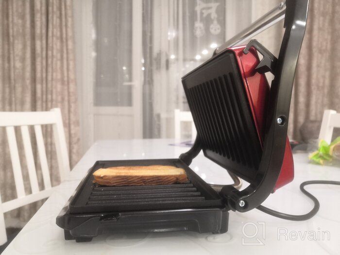 img 3 attached to Sandwich maker Kitfort KT-1609 Panini Maker, red review by Edyta Anna Ensztejn ᠌