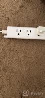 img 1 attached to 10Ft Wall Mount Power Strip Surge Protector - 9 Widely Spaced Outlets, Flat Plug Extension Cord With Overload Protection For Home Office. review by Bruce Cavett