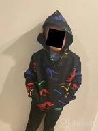 img 1 attached to Parent's Pick: HZXVic Dinosaur Sweatshirt Pullover 🦖 Black 6T - Trendy Boys' Fashion Hoodie & Sweatshirt review by Gerald Barrett