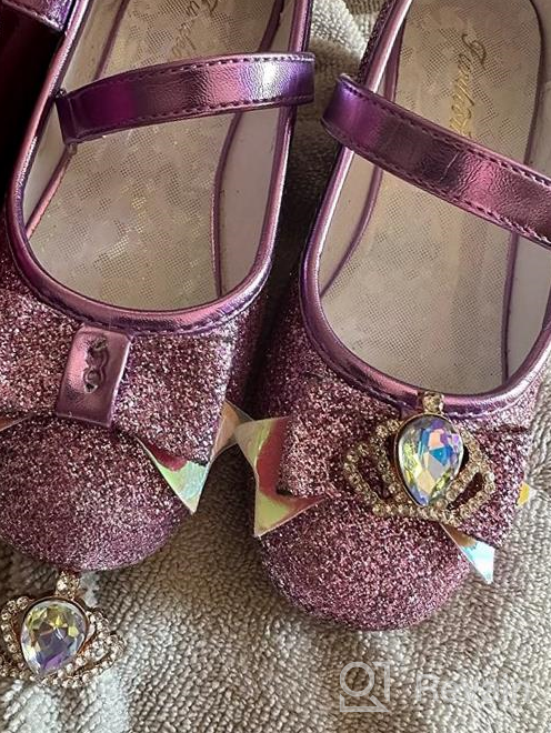 img 1 attached to Furdeour Glitter Wedding Shoes: Perfect Flats for Princess Bridesmaids and Girls review by Nick Kussmaul