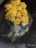 img 1 attached to 🌹 Beautiful Blooming Blue Roses: Veryhome Artificial Silk Flowers for Home Garden Décor & Weddings - 10 Pcs review by Jim Diaz
