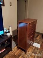 img 1 attached to Bamboo Bliss: Maydear'S 4-Drawer Chest For Stylish Storage In Any Room review by Josh Lewis