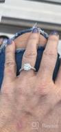 img 1 attached to Stunning Kobelli Moissanite And Lab Grown Diamond Engagement Ring - 2.1 CTW, 14K White Gold review by Julie Jones