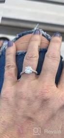 img 5 attached to Stunning Kobelli Moissanite And Lab Grown Diamond Engagement Ring - 2.1 CTW, 14K White Gold