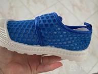 картинка 1 прикреплена к отзыву EQUICK Toddler Blue Sneakers U220SCKTWX - Дышащие мальчики кроссовки, размер 29. от Aaron Hawk