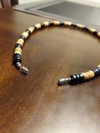 img 1 attached to 🌴 Authentic Native Treasure Wood Coco Bead Surfer Necklace with Sturdy Twist Lock Clasp - 14-22 inch Length review by Jay Sterns