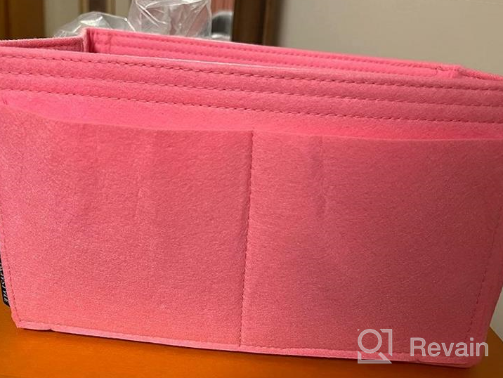 img 1 attached to Felt Purse Organizer Insert For Handbags And Totes - OMYSTYLE Bag Organizer With 5 Compatible Sizes For Neverful, Speedy And More review by Justin Malkowski